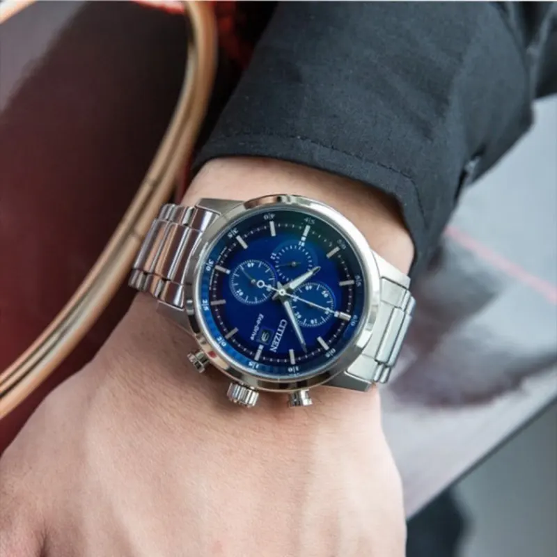 Citizen Analog Eco-Drive Blue Dial Men's Watch- CA0610-52L